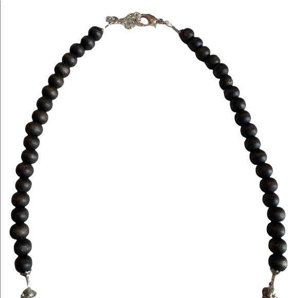 Silver and Gold Tone Medallion Necklace - Picture 3 of 4